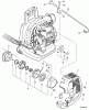 Echo PB-260i - Back Pack Blower, S/N: 07001001 - 07999999 Ersatzteile Engine Cover, Starter