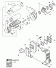 Echo PB-411 - Back Pack Blower, S/N: 09001001 - 09999999 Listas de piezas de repuesto y dibujos Intake, Exhaust
