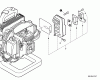 Echo PB-500T - Back Pack Blower, S/N: P31212001001 - P31212999999 Listas de piezas de repuesto y dibujos Exhaust