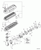 Echo PB-602 - Back Pack Blower, S/N: 03001001 - 03999999 Listas de piezas de repuesto y dibujos Intake, Cylinder Cover  S/N: 03001001 - 03011287