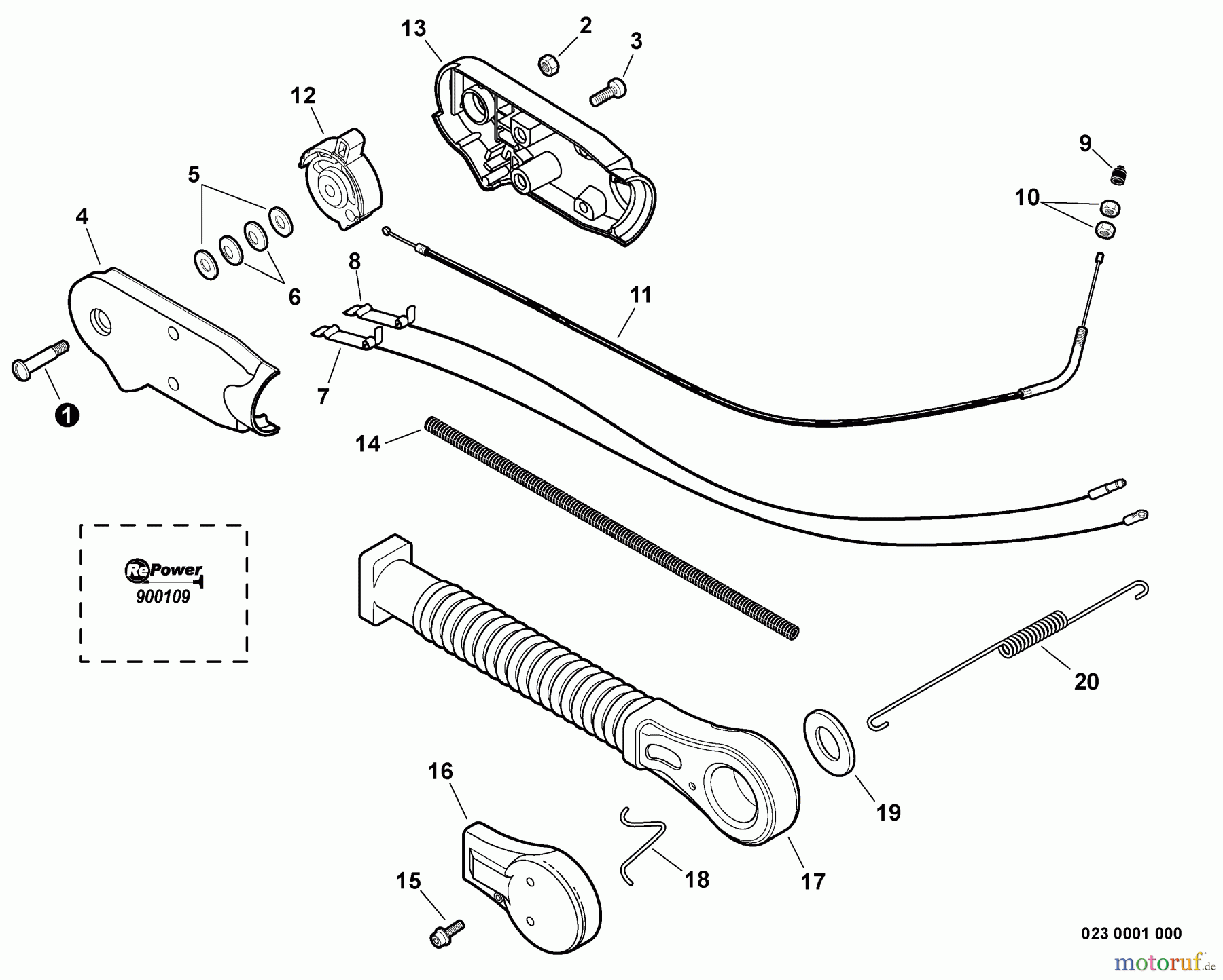  Echo Bläser / Sauger / Häcksler / Mulchgeräte	 PB-650 - Echo Back Pack Blower, S/N: 03001001 - 03999999 Hip Mount Throttle