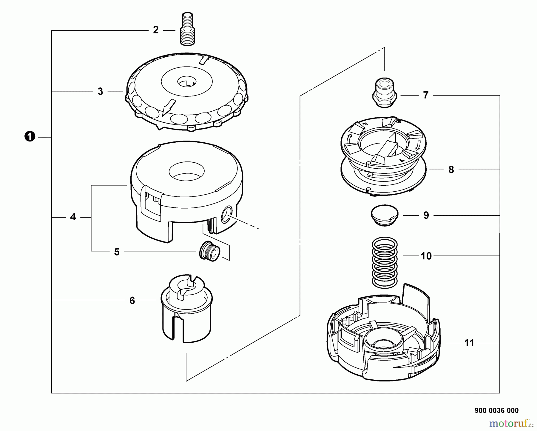 Echo Trimmer Zubehör 99944200908 - Echo Speed-Feed 400 Head SPEED-FEED 400 Trimmer Head