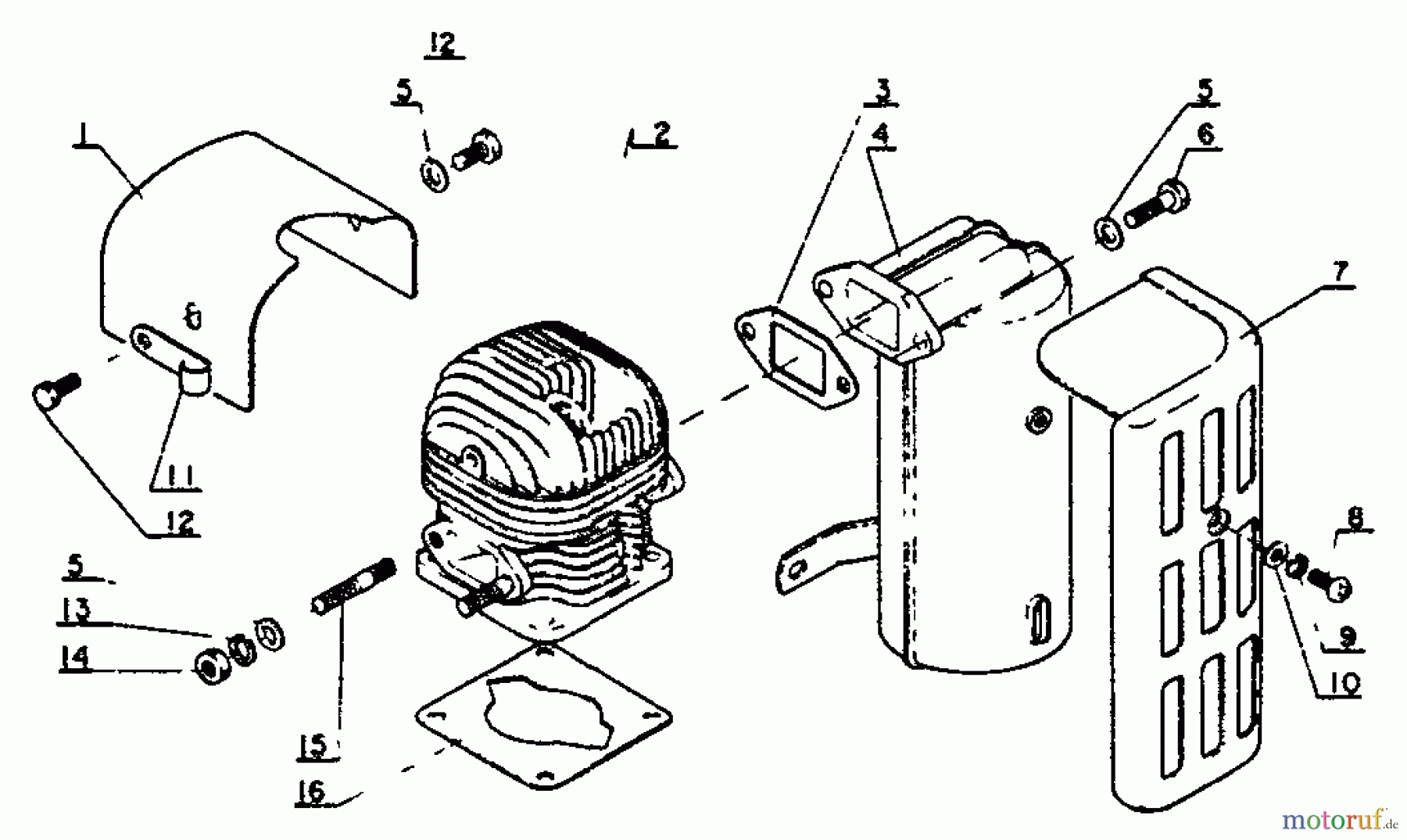  Echo Bläser / Sauger / Häcksler / Mulchgeräte	  PB-9 - Echo Back Pack Blower Cylinder, Muffler