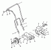 Echo CSV-5 - Chipper/Shredder/Vacuum Listas de piezas de repuesto y dibujos Handlebar, Rear Axle, Engine Frame (Push Model Only)