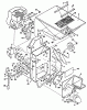 Echo SH-8000 - Chipper/Shredder, S/N: E081543 1992-1993 Models Spareparts Shredder Frame, Hopper, Rotor, Drv Sys, Discharge, Wheels
