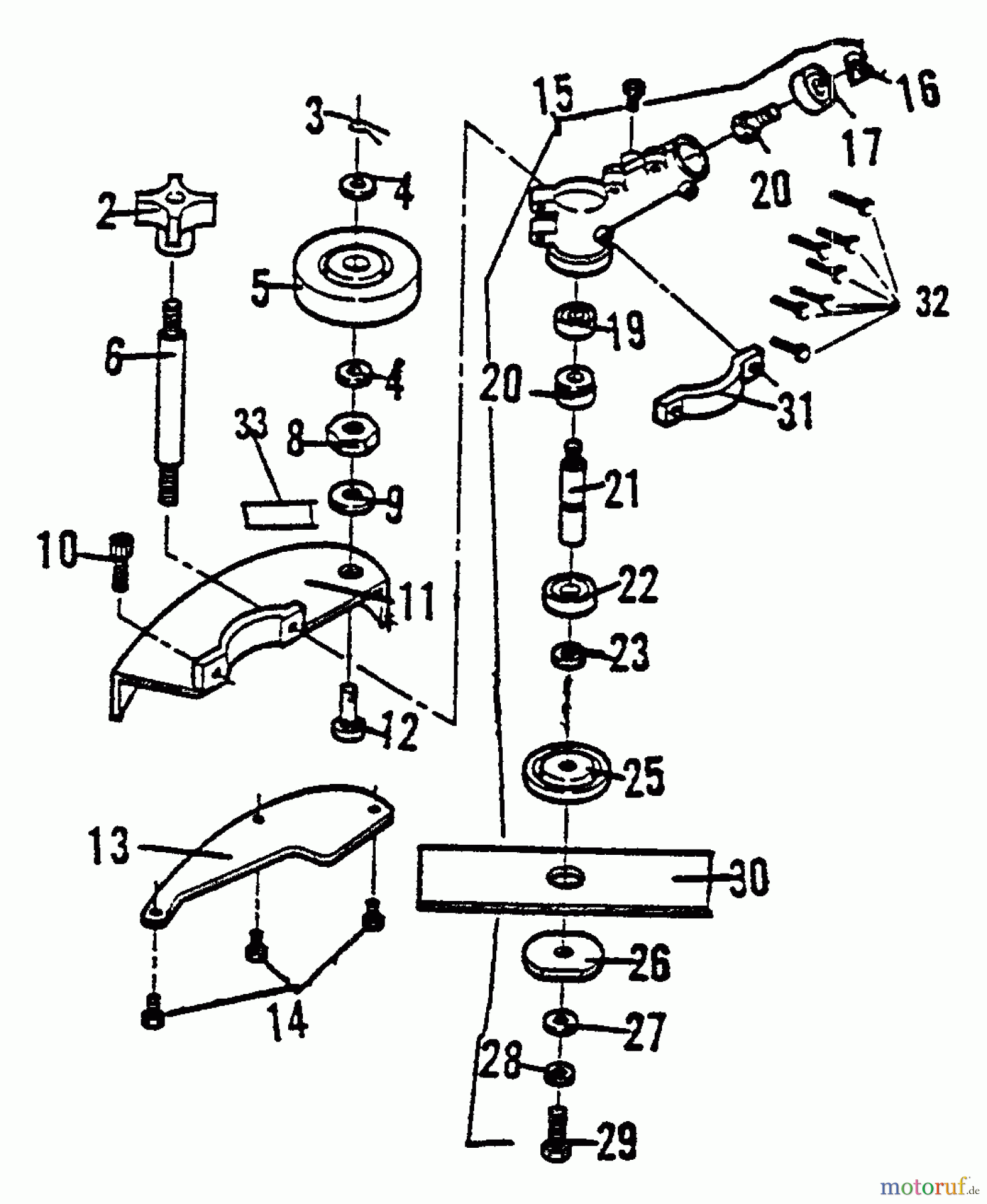  Echo Kantenschneider PE-2201 - Echo Edger Gear Case, Blade, Shield
