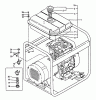Echo EG-3500 - Portable Generator, S/N: 00000 - 02737 Listas de piezas de repuesto y dibujos Fuel Tank