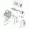 Echo EG-3500 - Portable Generator, S/N: 02738 - 99999 Listas de piezas de repuesto y dibujos Intake, Exhaust, Air Cleaner
