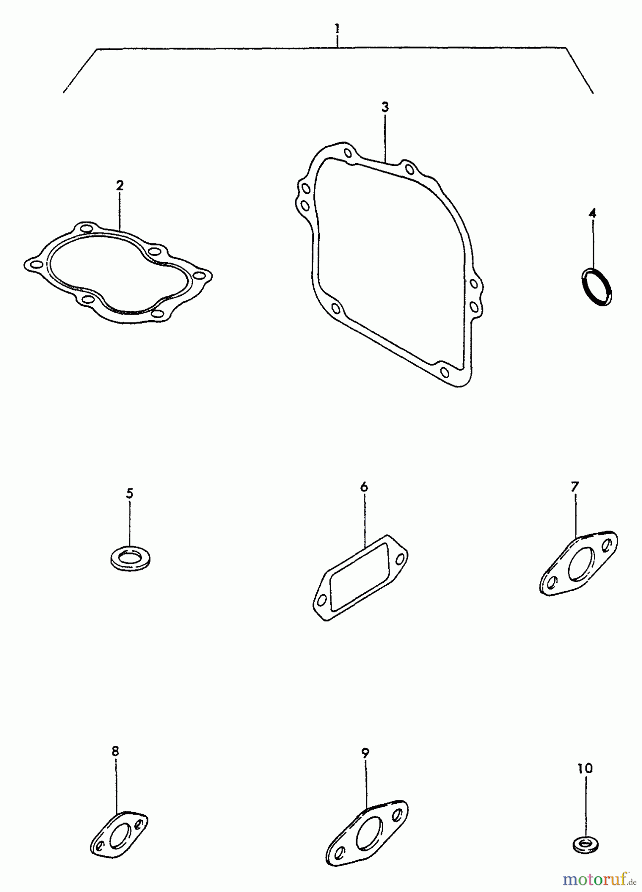  Echo Stromerzeuger EG-550 - Echo Portable Generator Gasket Kit