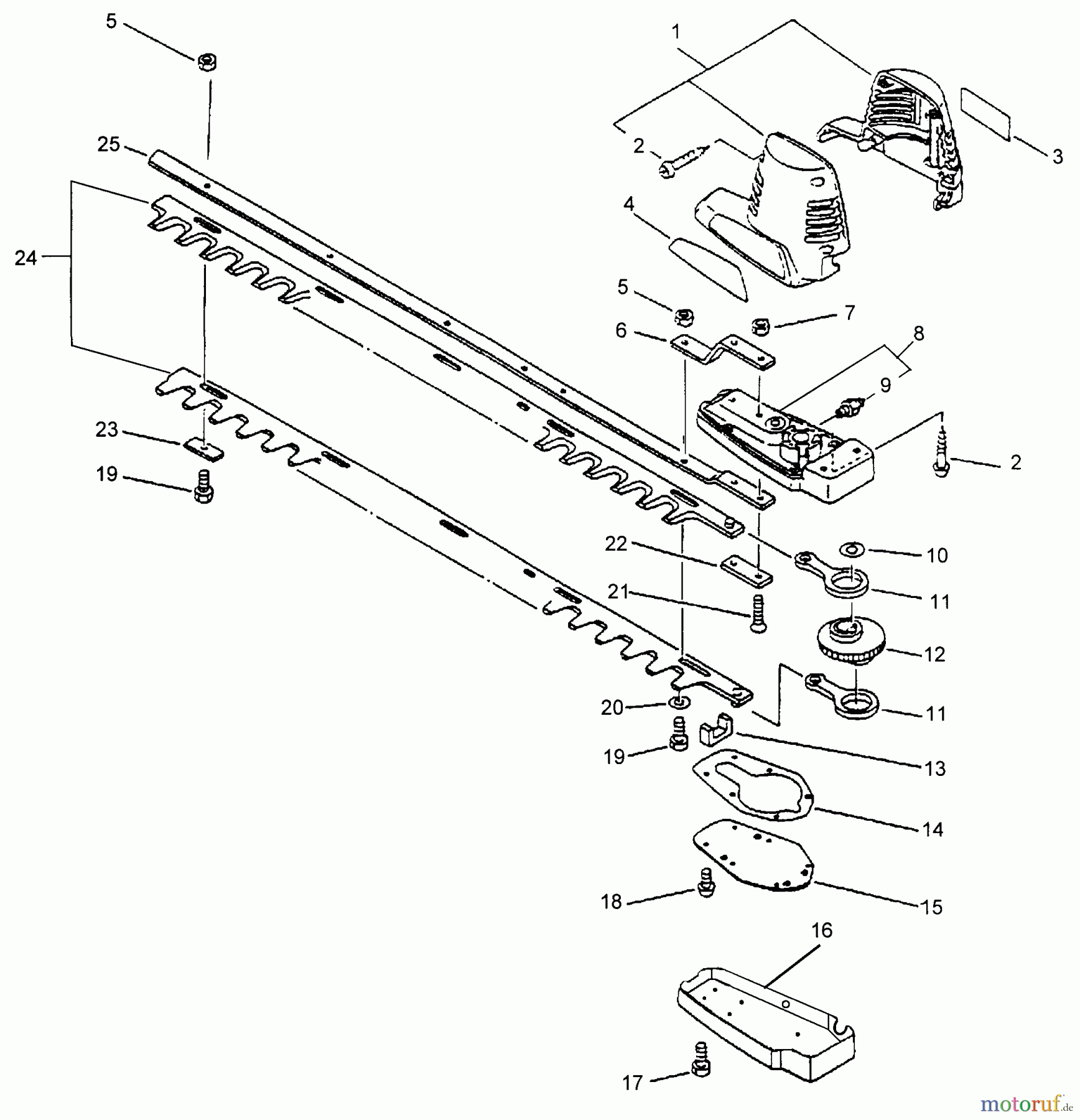 Echo Heckenscheren DHC-3000 - Echo Cordless Hedge Trimmer Motor Case/Blades