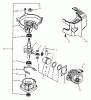 Echo HC-1500 - Hedge Trimmer (Type 2E) Listas de piezas de repuesto y dibujos Crankcase, Engine, Engine Cover