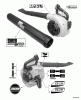 Echo ES-230 - Shredder/Vacuum, S/N: P07313001001 - P07313999999 Ersatzteile Labels