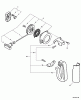 Echo ES-230 - Shredder/Vacuum, S/N: P18912001001 - P18912999999 Listas de piezas de repuesto y dibujos Starter, Side Handle
