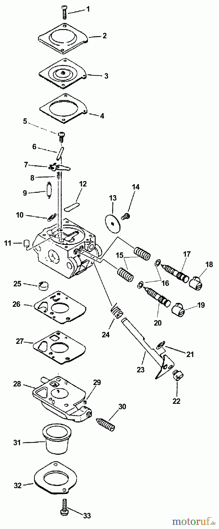  Echo Heckenscheren HC-2410 - Echo Hedge Trimmer (Type 2E) Carburetor