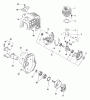 Echo HCA-2400 - Hedge Trimmer Listas de piezas de repuesto y dibujos Engine, Crankcase, Cylinder Cover, Clutch
