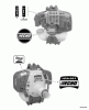 Echo HCA-261 - Hedge Trimmer, S/N: 02001001 - 02999999 Ersatzteile Labels