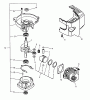 Echo HCR-1500 - Hedge Trimmer (Type 1E) Listas de piezas de repuesto y dibujos Crankcase, Engine, Engine Cover
