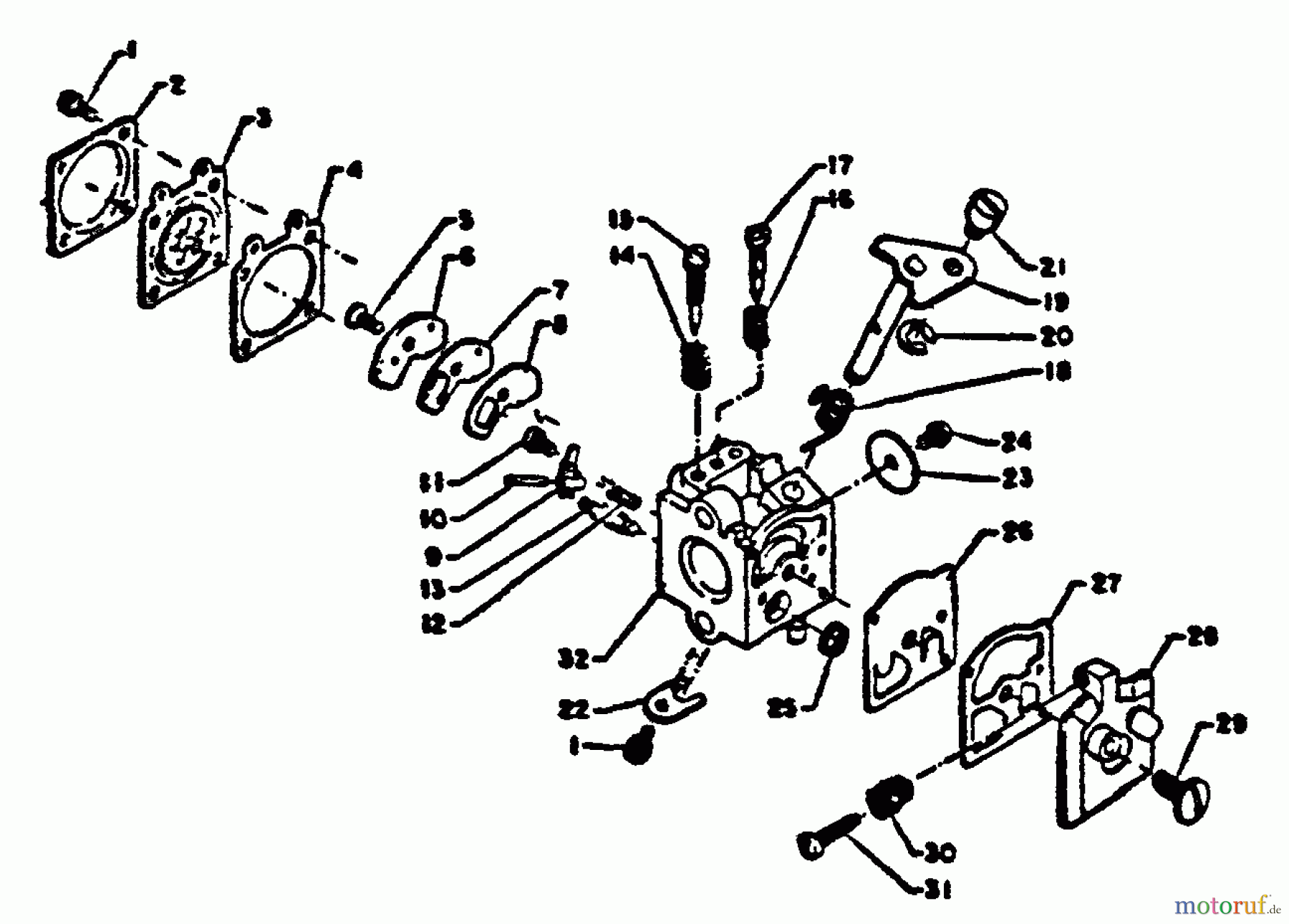  Echo Heckenscheren HT-200 - Echo Hedge Trimmer Carburetor