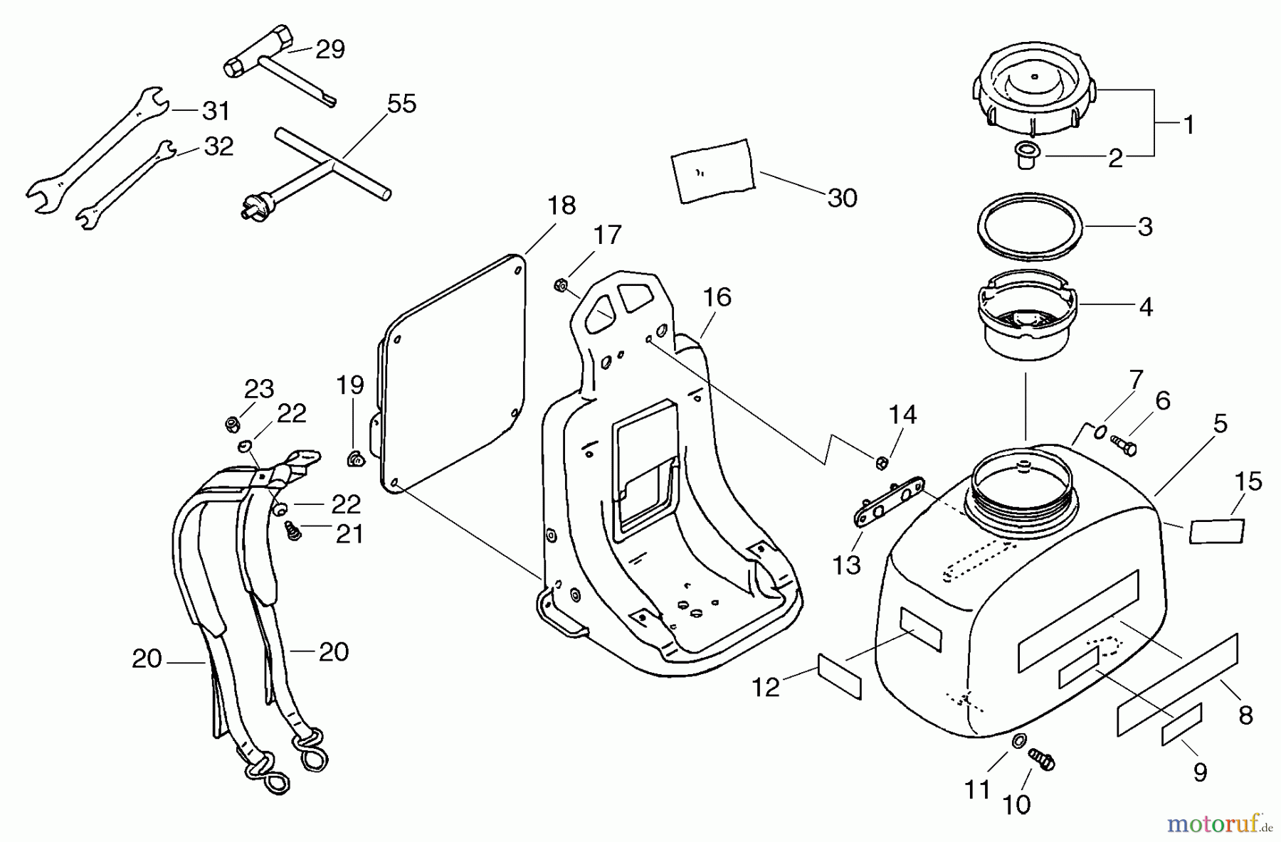  Echo Heckenscheren SHP-800 - Echo Shaft Hedge Trimmer, Chemical Tank