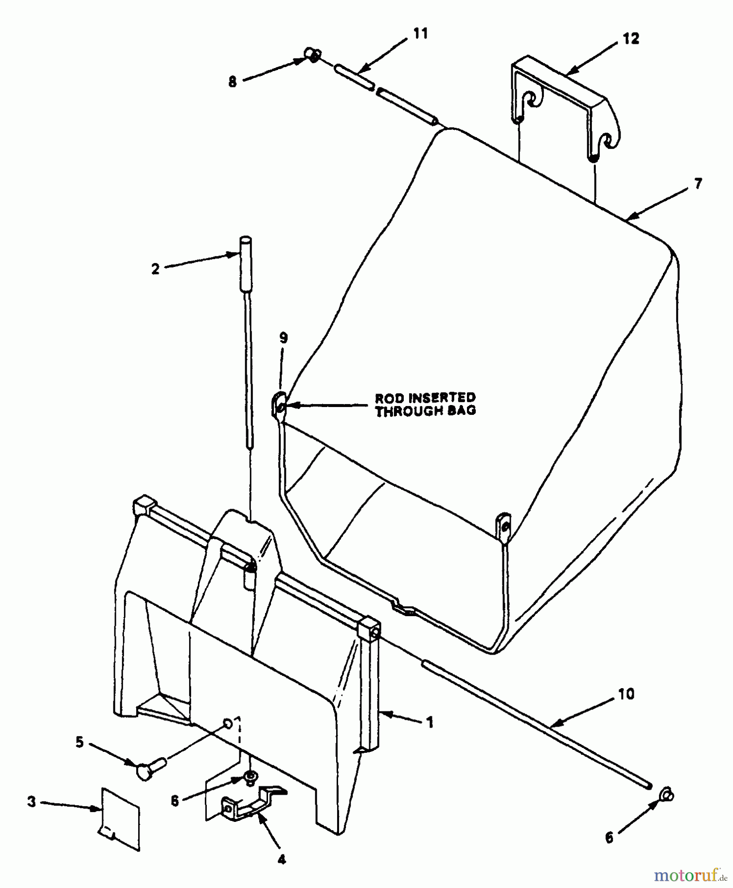  Echo Rasenmäher LM-212P - Echo Walk-Behind Lawn Mower Bagger Asy