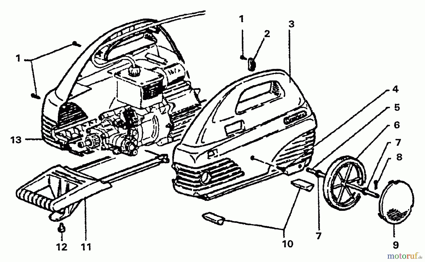  Echo Hochdruckreiniger HPP-1900 - Echo Pressure Washer Motor Housing