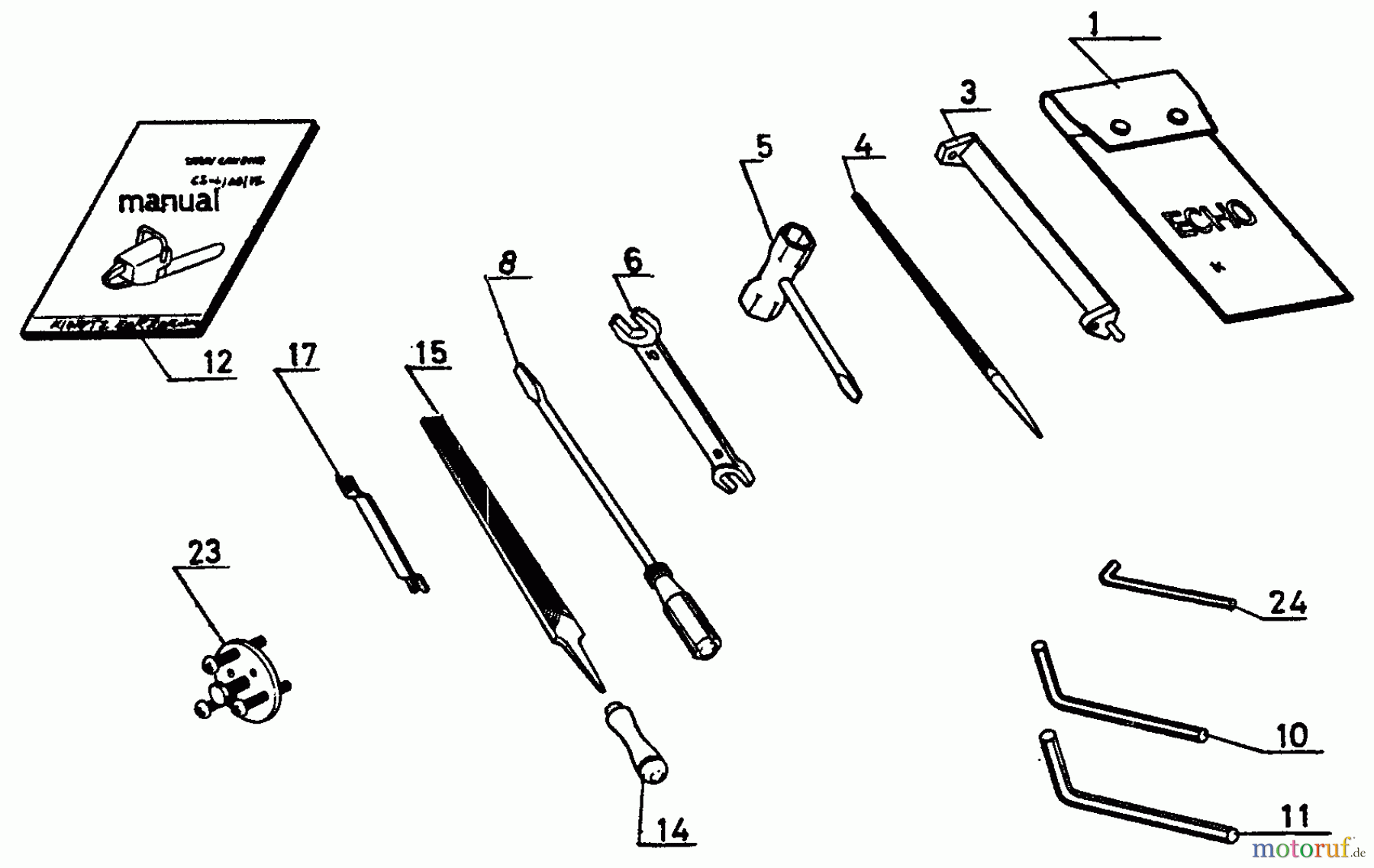  Echo Sägen, Kettensägen CS-1001VL - Echo Chainsaw Tools