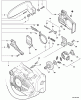 Echo CS-271T - Chainsaw, S/N: C21211001001 - C21211999999 Listas de piezas de repuesto y dibujos Chain Brake, Clutch