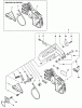 Echo CS-3400 - Chainsaw (Type 1) Listas de piezas de repuesto y dibujos Chain Brake Assembly
