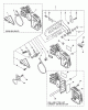 Echo CS-3450 - Chainsaw (Type 1E) Listas de piezas de repuesto y dibujos Chain Brake Assembly
