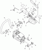Echo CS-3450 - Chainsaw (Type 1E) Listas de piezas de repuesto y dibujos Handles, Throttle Control