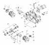 Echo CS-350TES - Chainsaw, S/N: C24126001001 - C24126999999 Listas de piezas de repuesto y dibujos Engine, Engine Housing