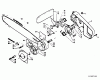 Echo CS-351VL - Chainsaw Listas de piezas de repuesto y dibujos Chain Brake