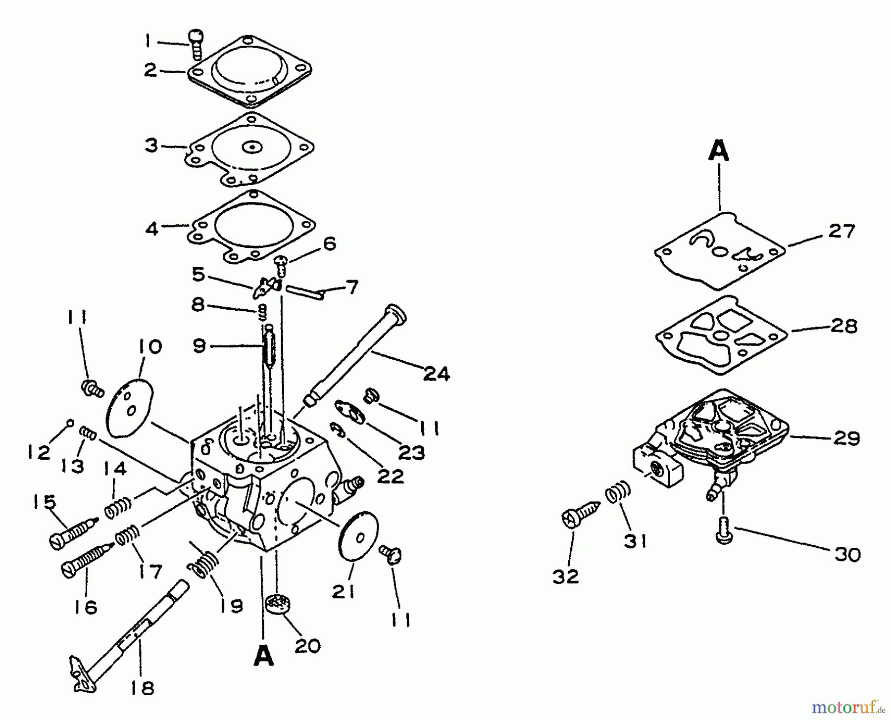 Echo Sägen, Kettensägen CS-3900 - Echo Chainsaw Carburetor