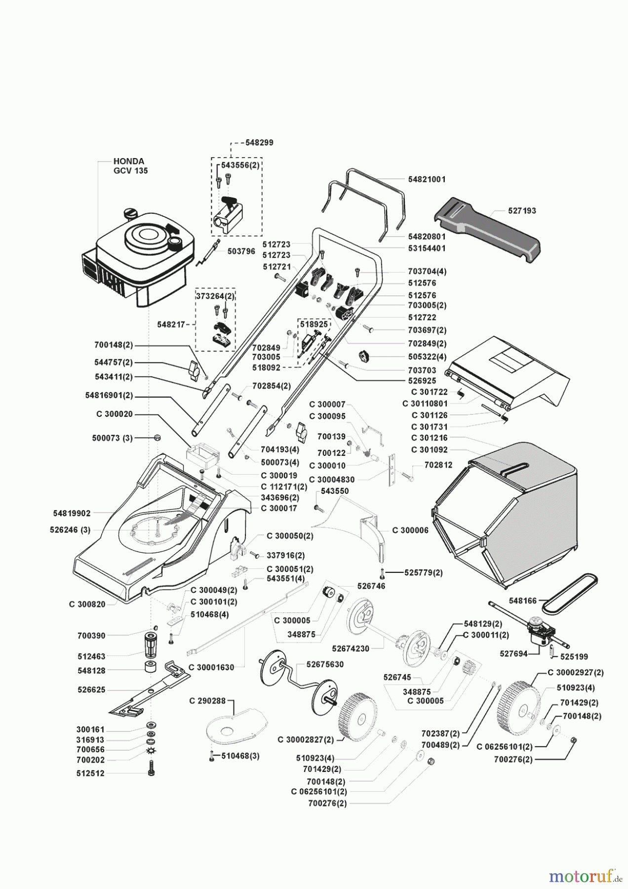  AL-KO Gartentechnik Benzinrasenmäher Saturn 46 BR Seite 1