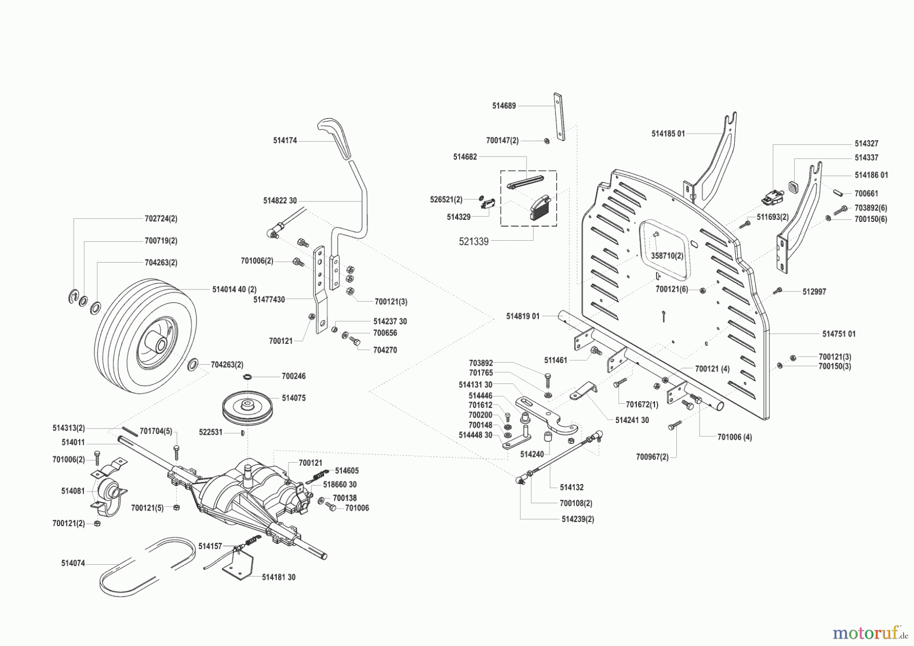  GHD Gartentechnik Rasentraktor T 10 vor 01/2001 Seite 2