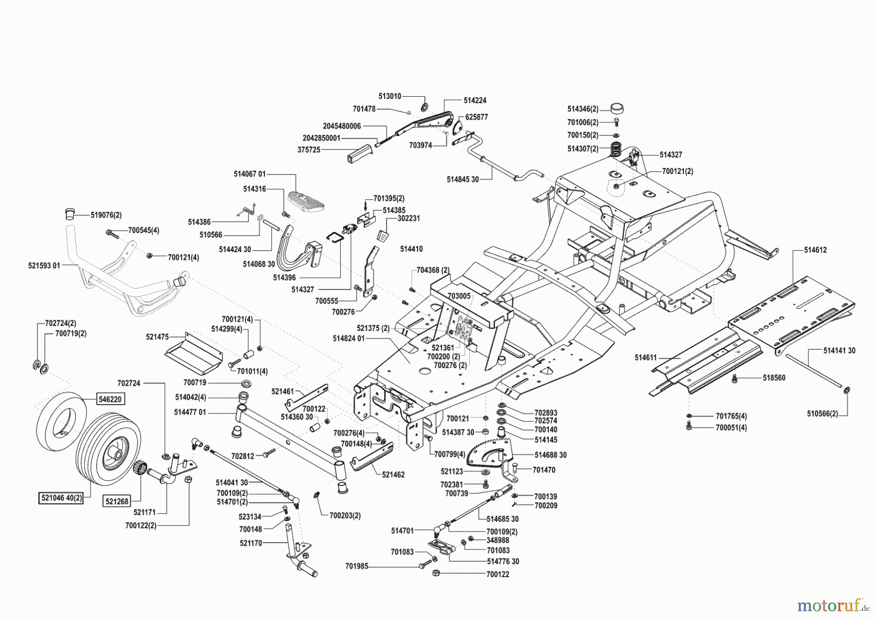  Concord Gartentechnik Rasentraktor T15-102 vor 04/2002 Seite 2