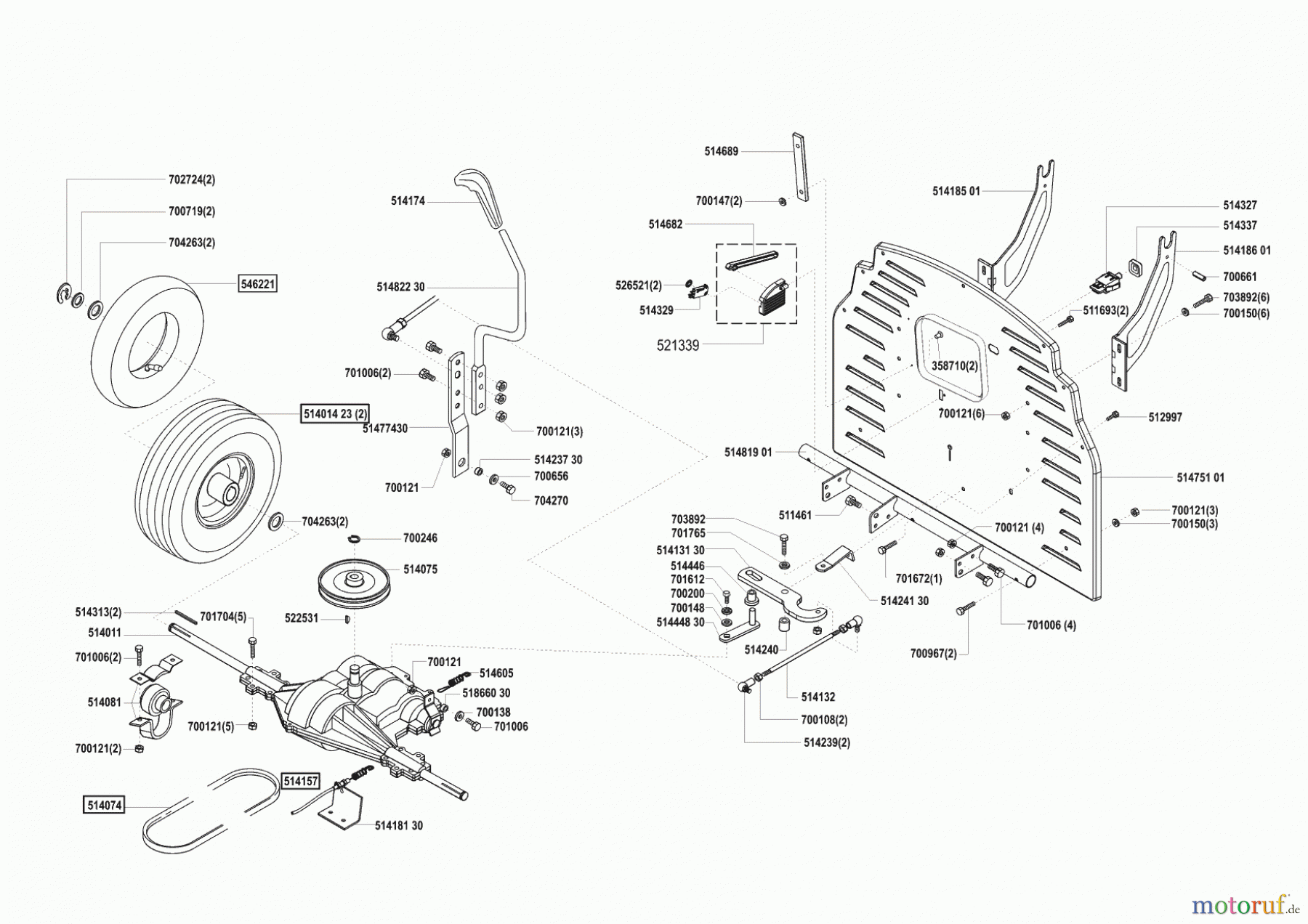  Turbosilent Gartentechnik Rasentraktor 12-75 vor 02/2002 Seite 3