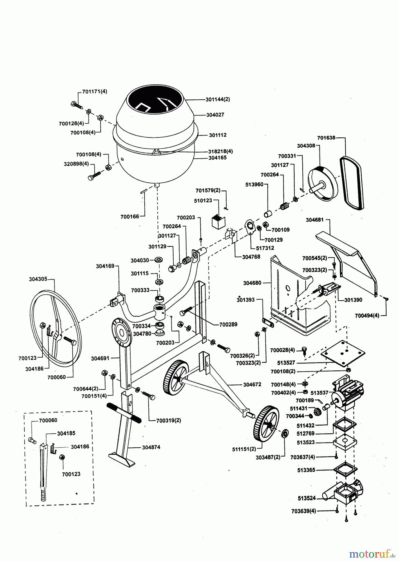 AL-KO Heimwerkertechnik Betonmörtelmaschinen Top 1401  04/1998 Seite 1