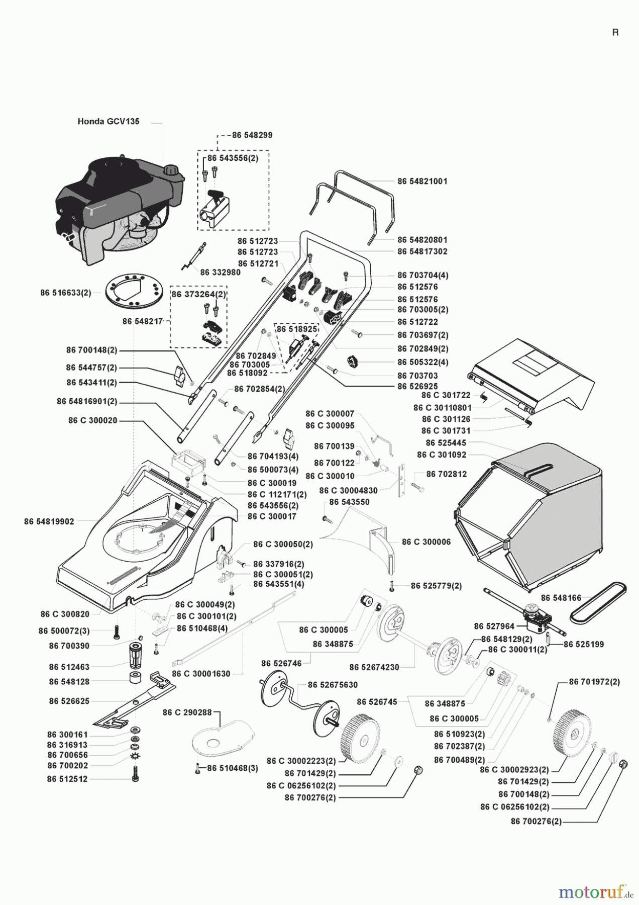  AL-KO Gartentechnik Benzinrasenmäher MB 48 SH ab 01/1999 Seite 1