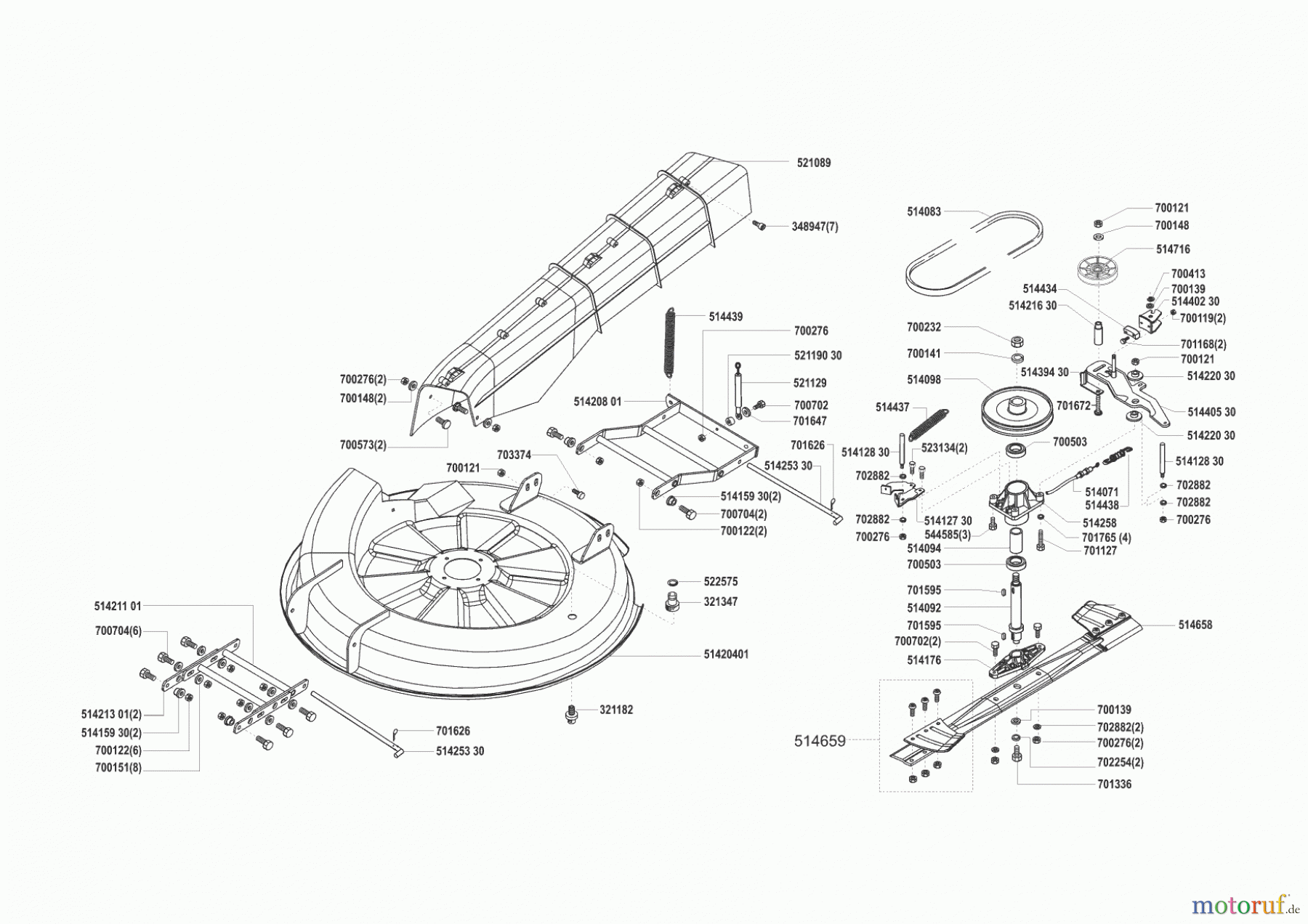  Concord Gartentechnik Rasentraktor T13-85  10/2000 - 08/2001 Seite 5
