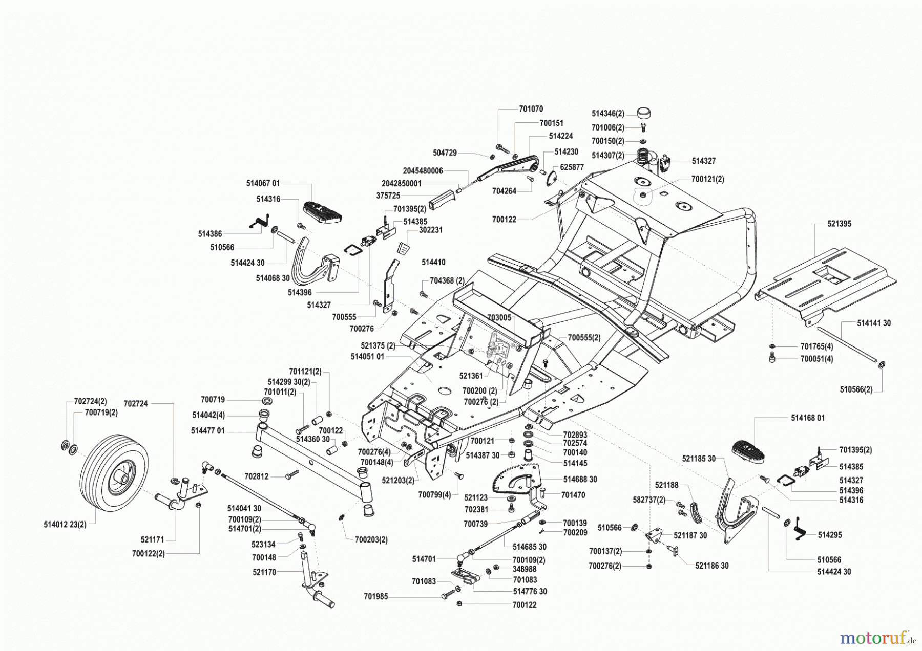  GHD Gartentechnik Rasentraktor T 10 ab 01/2001 Seite 2