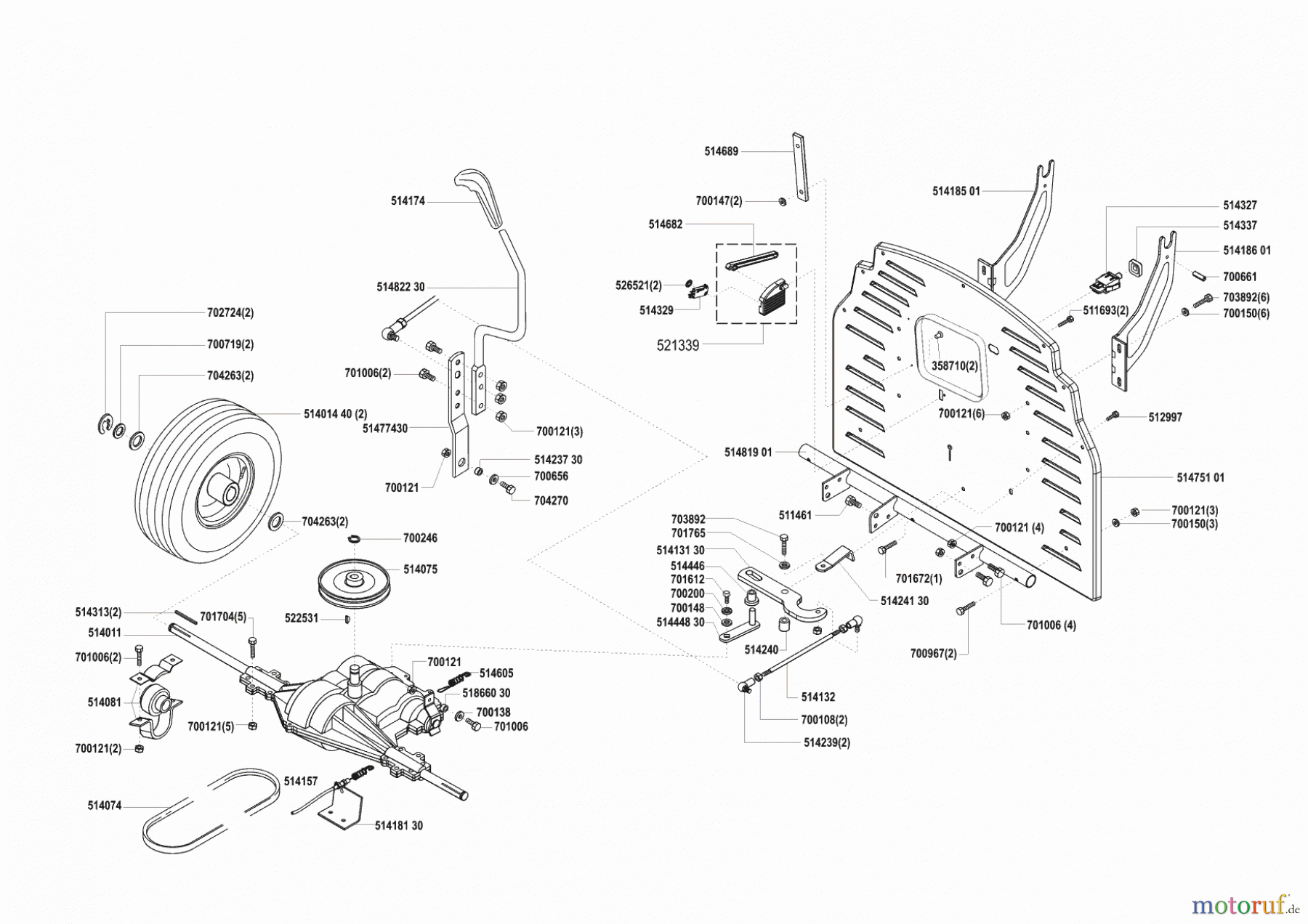  GHD Gartentechnik Rasentraktor T 10 ab 01/2001 Seite 3