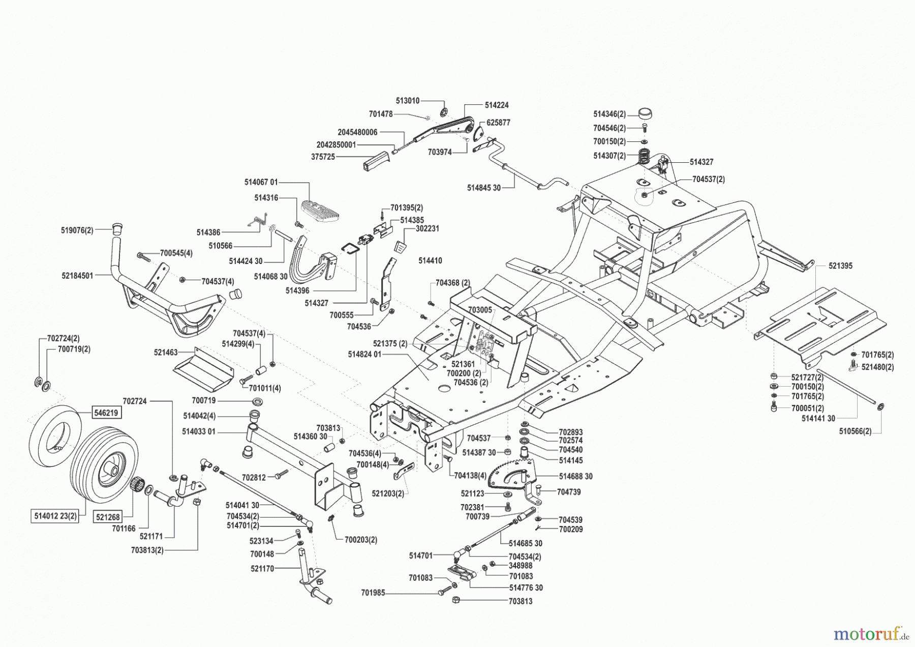  Concord Gartentechnik Rasentraktor T13-102 MAS Seite 2