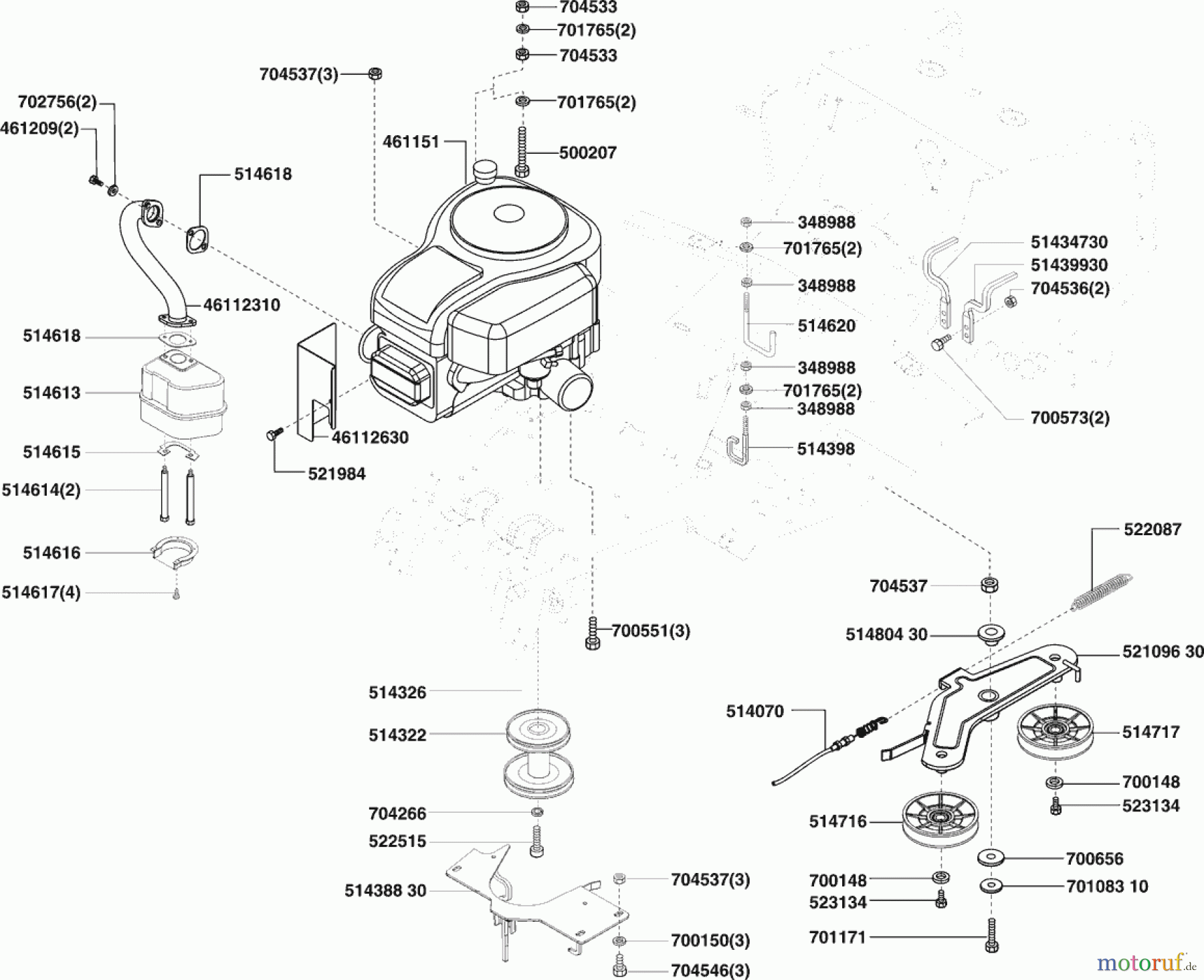  AL-KO Gartentechnik Rasentraktor Comfort T 750 ab 11/2003 Seite 4