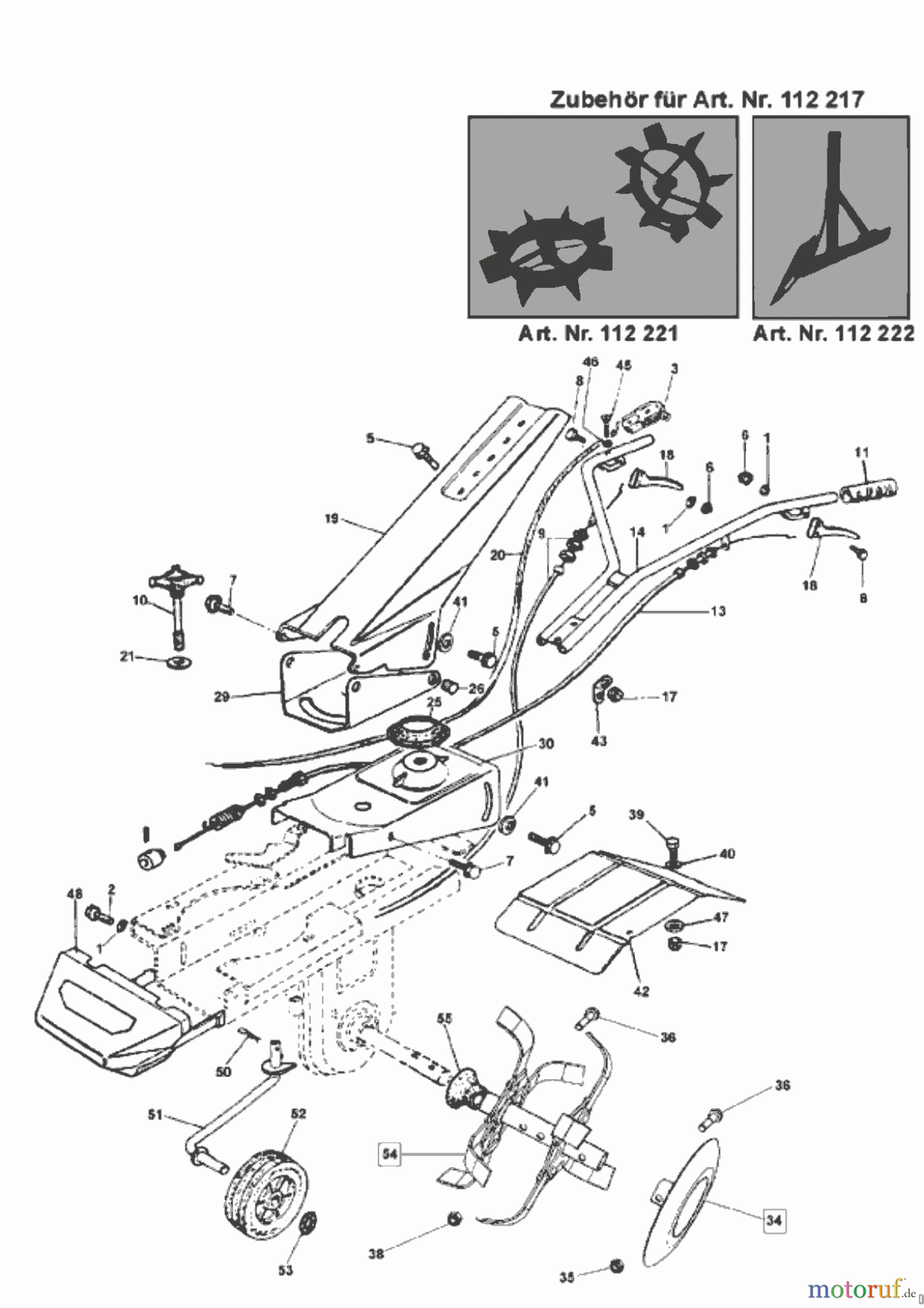  Uniropa Gartentechnik Motorhacken MH 5001 R - Set  01/2004 Seite 2
