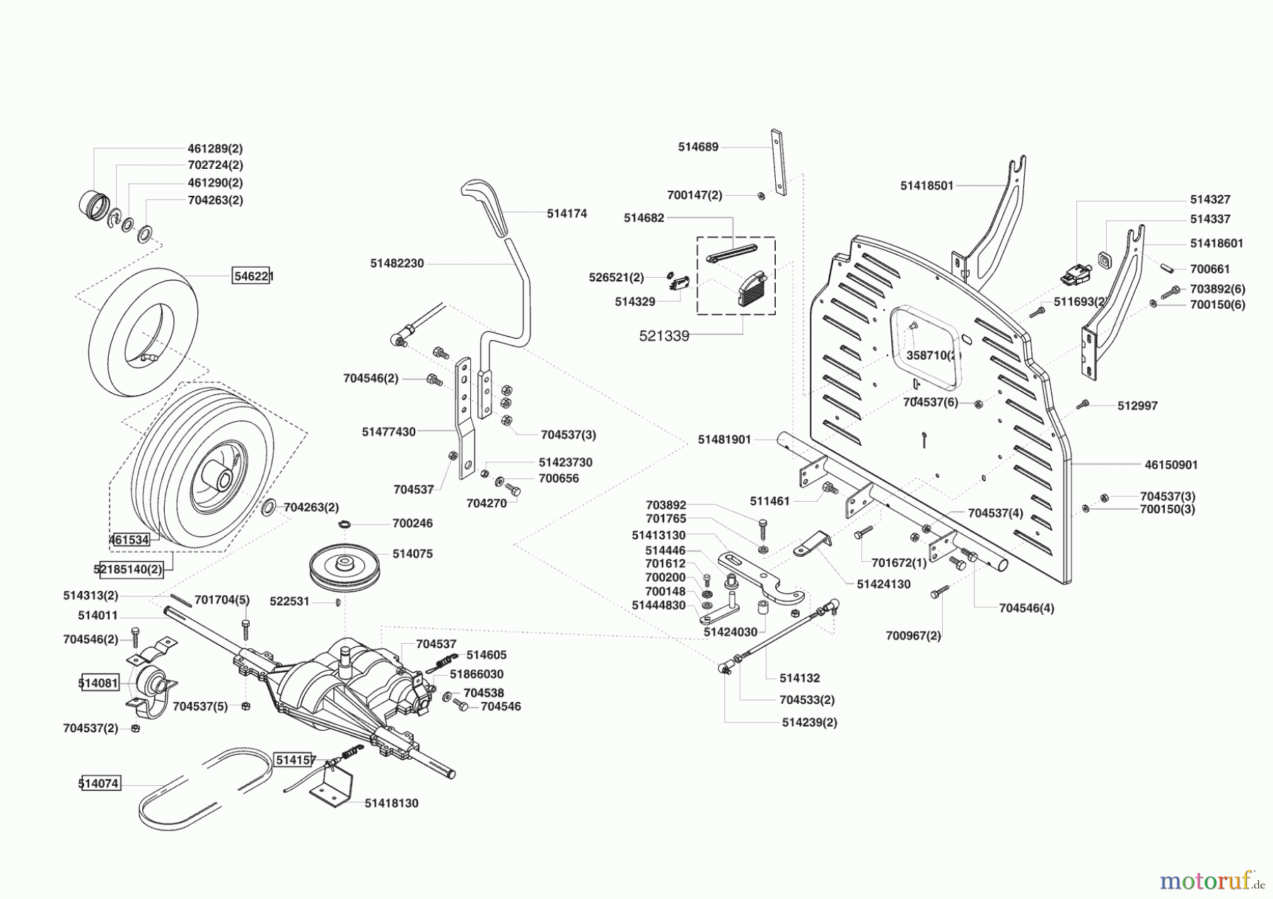  GardensBest Gartentechnik Rasentraktor T 12,5/74 10/2006 - 12/2006 Seite 3