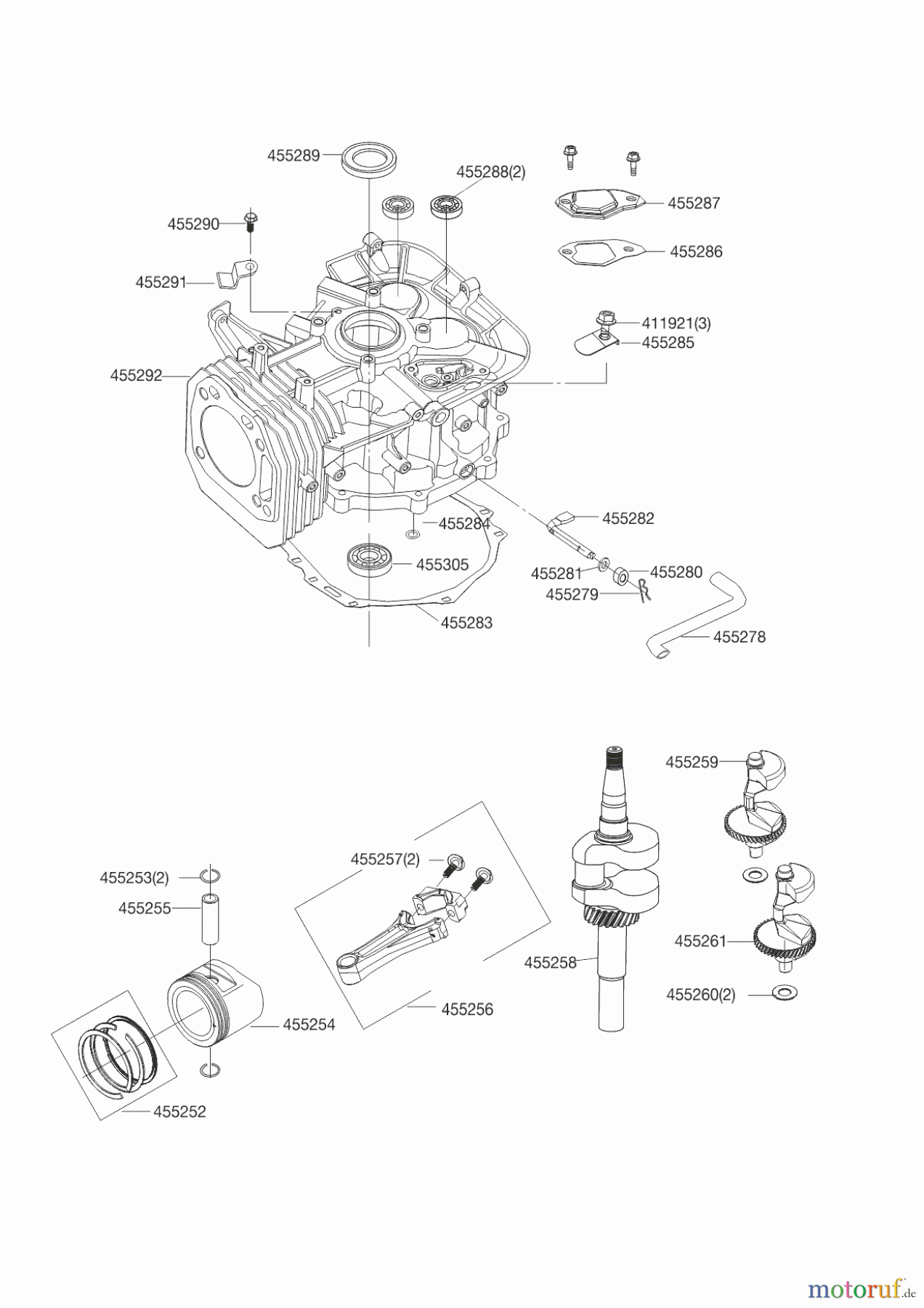  AL-KO Gartentechnik Benzinmotoren BENZIN MOTOR LC1P92F-1 452 CC  05/2013 Seite 2