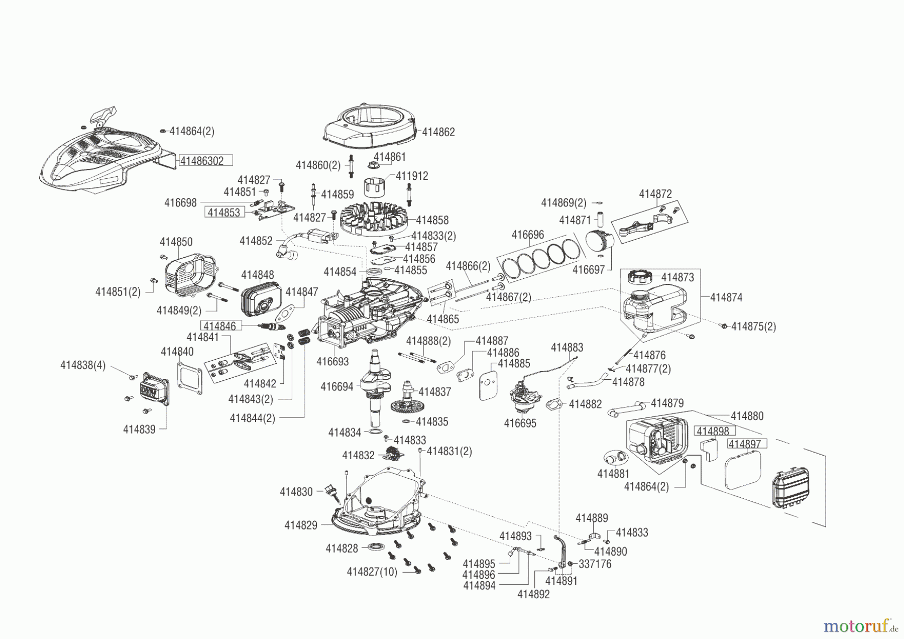  AL-KO Gartentechnik Benzinmotoren B-MOTOR LC1P65 FE 4PS R3000 WL80  08/2015 Seite 1
