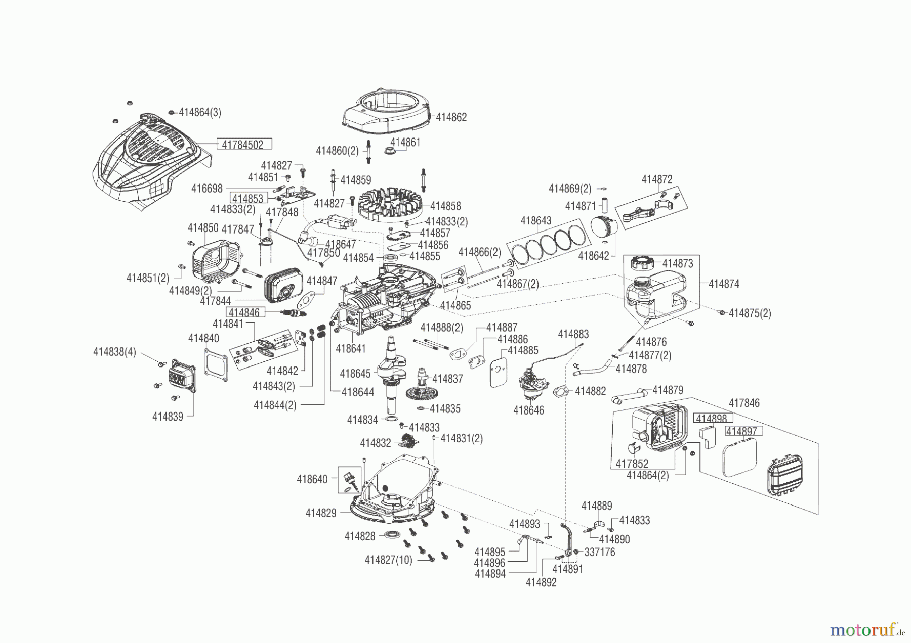  AL-KO Gartentechnik Benzinmotoren B-MOTOR PRO 145 QSS LC1P65FE R3  01/2019 Seite 1