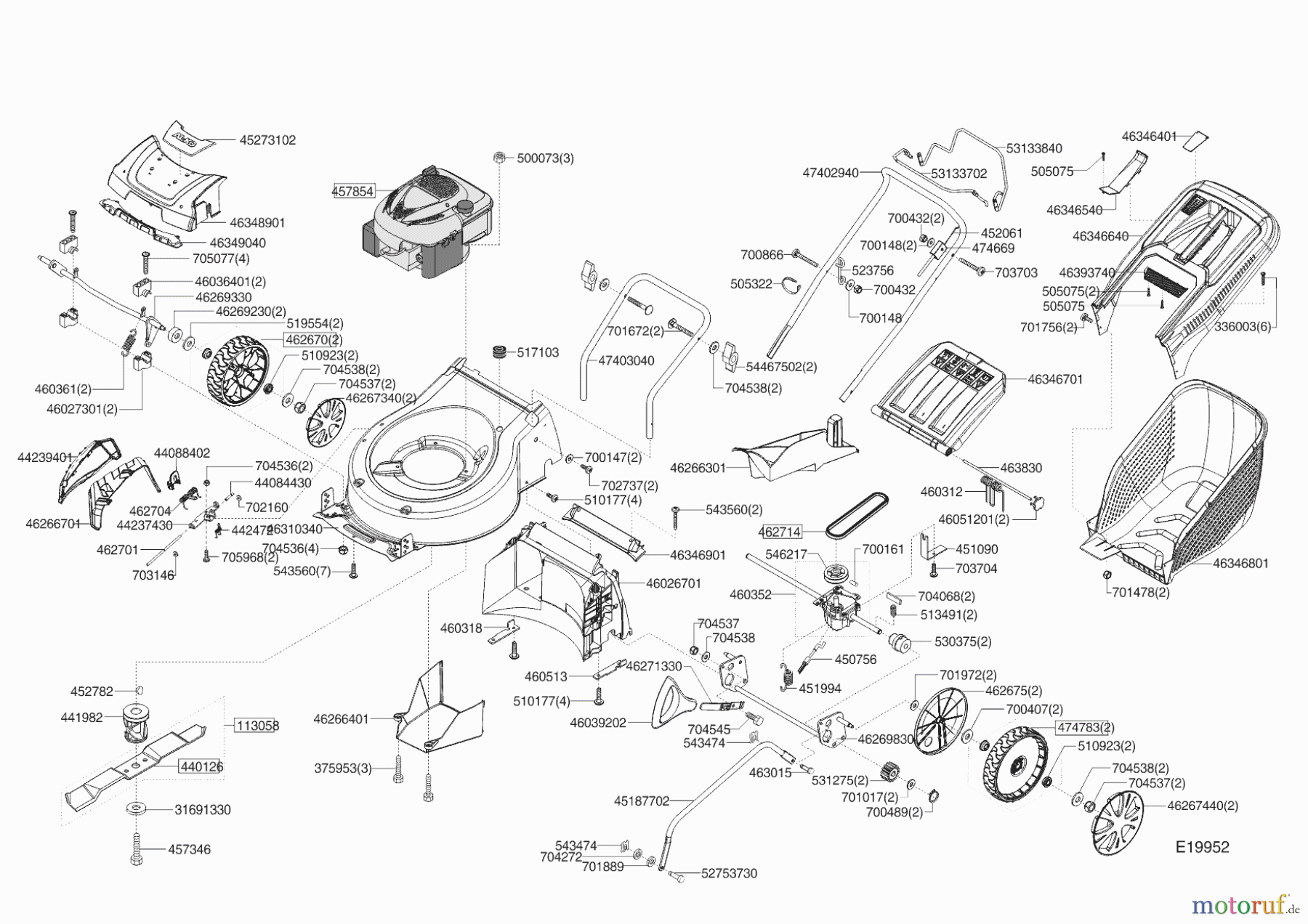  AL-KO Gartentechnik Benzinrasenmäher 529 BR-H SILVER PREMIUM  03/2019 - 09/2019 Seite 1